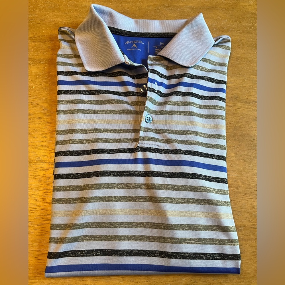 Antigua golf polo, gentle wear, 100% polyester